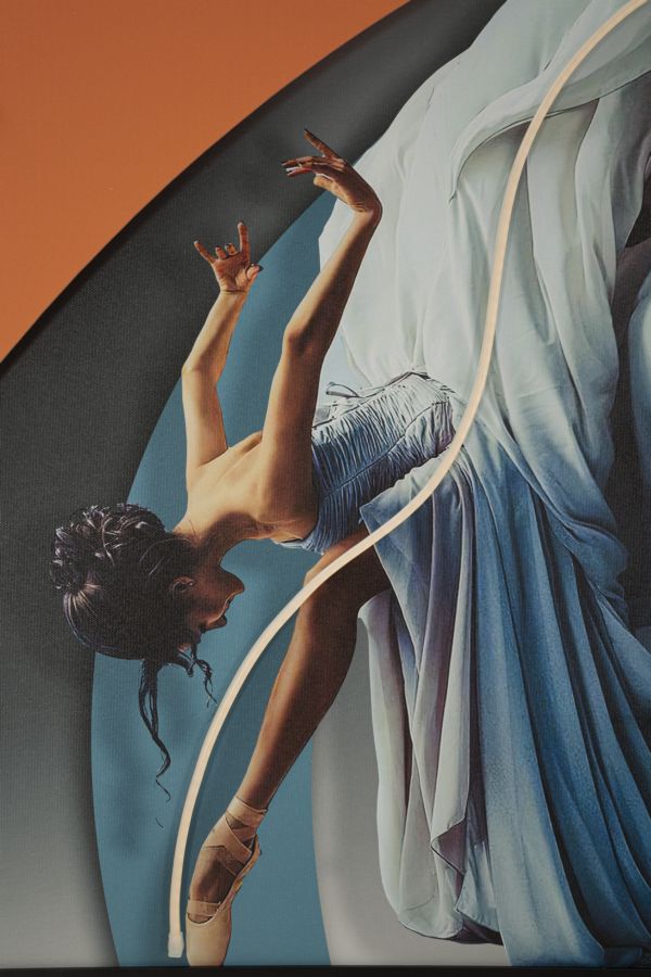 STAMPA C/LED SU TELA DANCER (APPLICAZIONE 3D ACRILICO) - FERRETTI