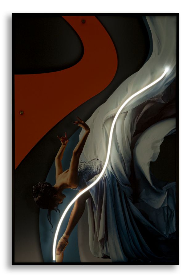 STAMPA C/LED SU TELA DANCER (APPLICAZIONE 3D ACRILICO) - FERRETTI