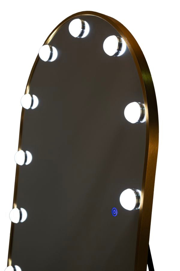 SPECCHIO DA TERRA LED HOLLYWOOD ARCO (LUCE CON 3 TEMPERATURE DI COLORE) - FERRETTI