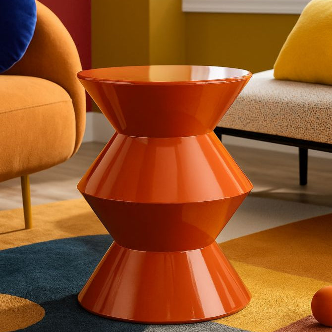 TAVOLINETTO IN METALLO ZAG ORANGE - FERRETTI