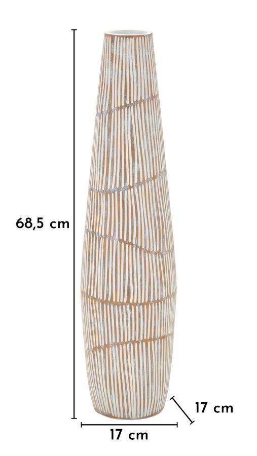 VASO RESINA HANOI CM Ø 17X68,5 - FERRETTI