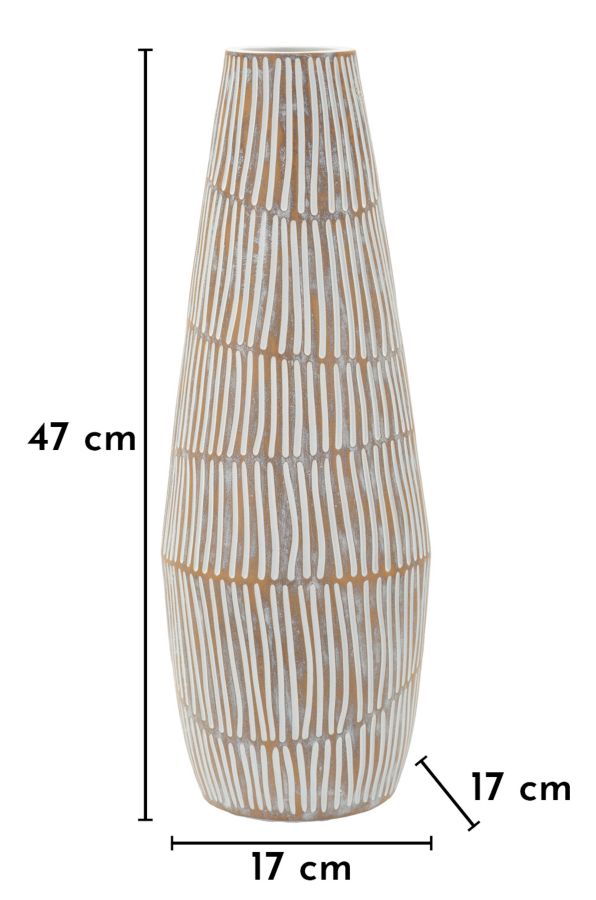 VASO RESINA HANOI CM Ø 17X47 - FERRETTI