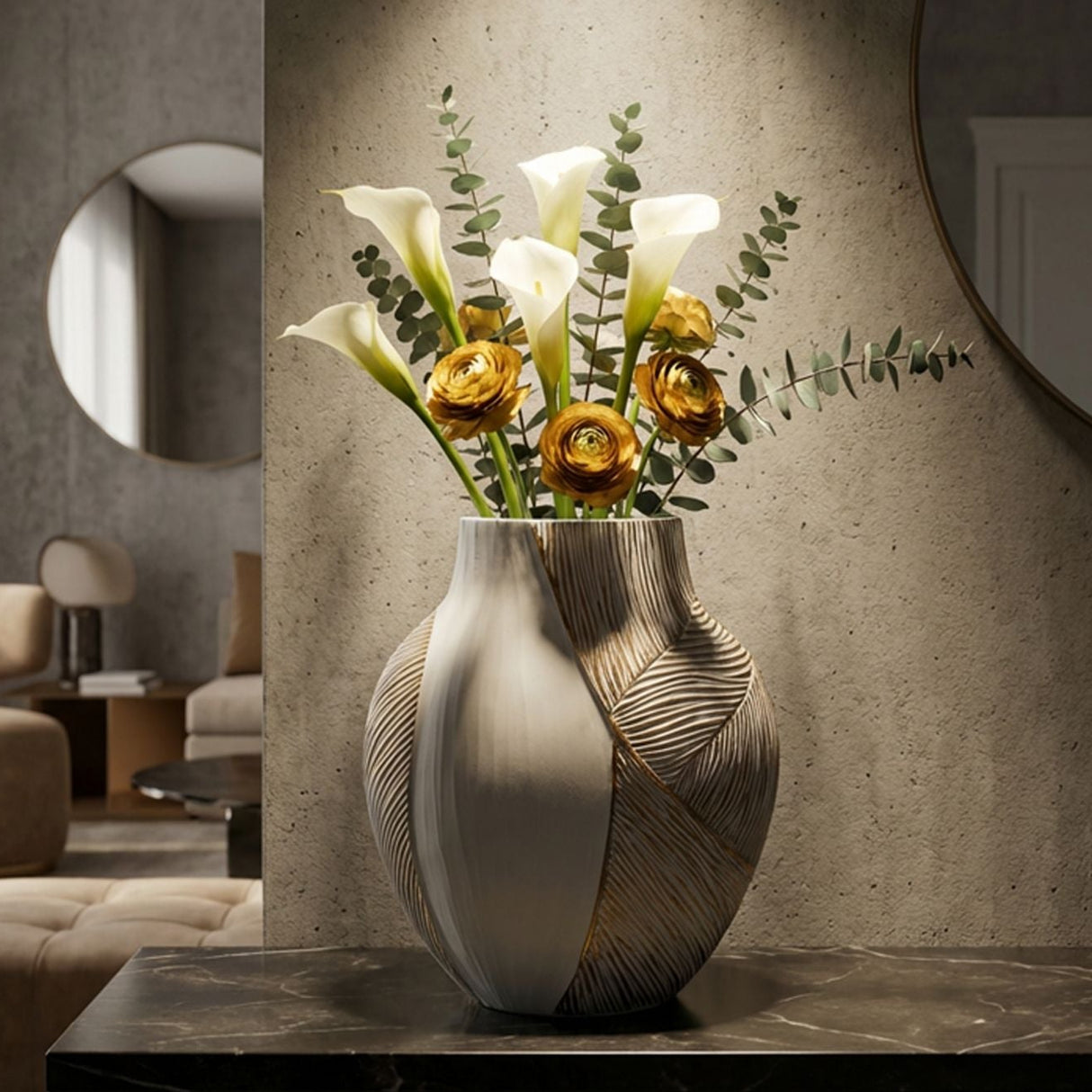 VASO RESINA HO CHI MINH CM 27X11,5X31 - FERRETTI