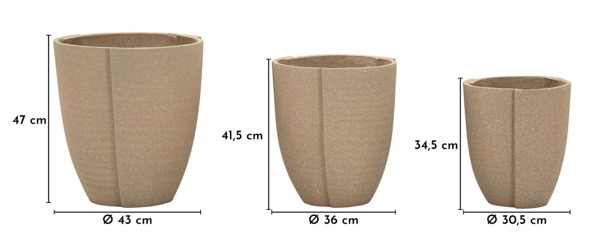 CACHEPOT DA ESTERNO PERU' TRIS - FERRETTI