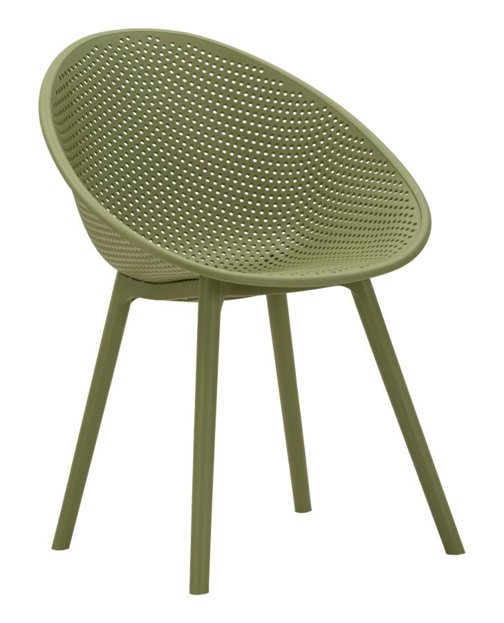 SEDIA IBIZA VERDE SET 2 PZ CM 59X59X83 (ALTEZZA SEDUTA CM 45)