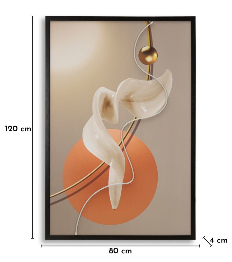 STAMPA C/LED SU TELA ABSTRACT -A- FERRETTI