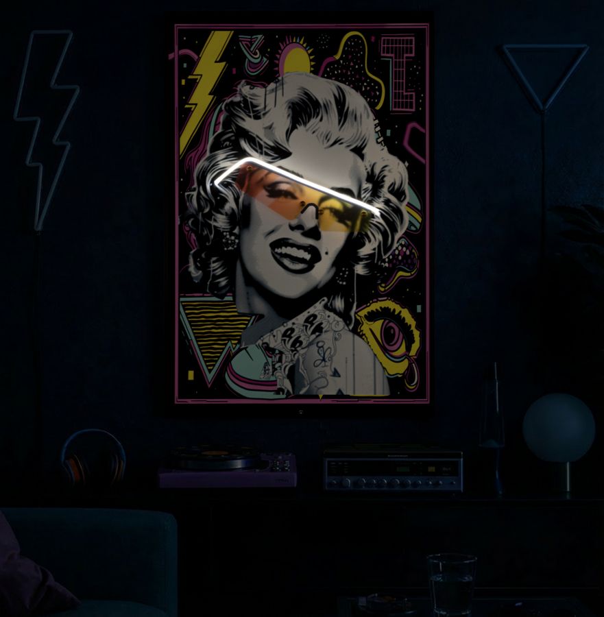 STAMPA C/LED SU TELA MARILIN (APPLICAZIONE 3D ACRILICO) - FERRETTI