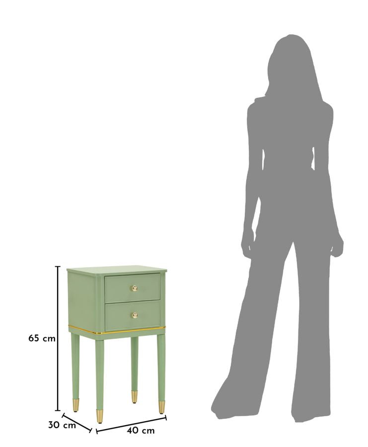 COMODINO CAMILLE VERDE - FERRETTI