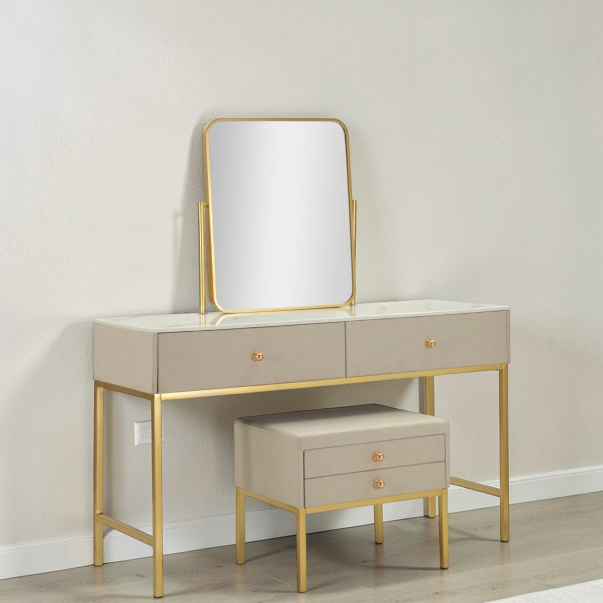 TOELETTA LUXURY C/SPECCHIO E SGABELLO - FERRETTI