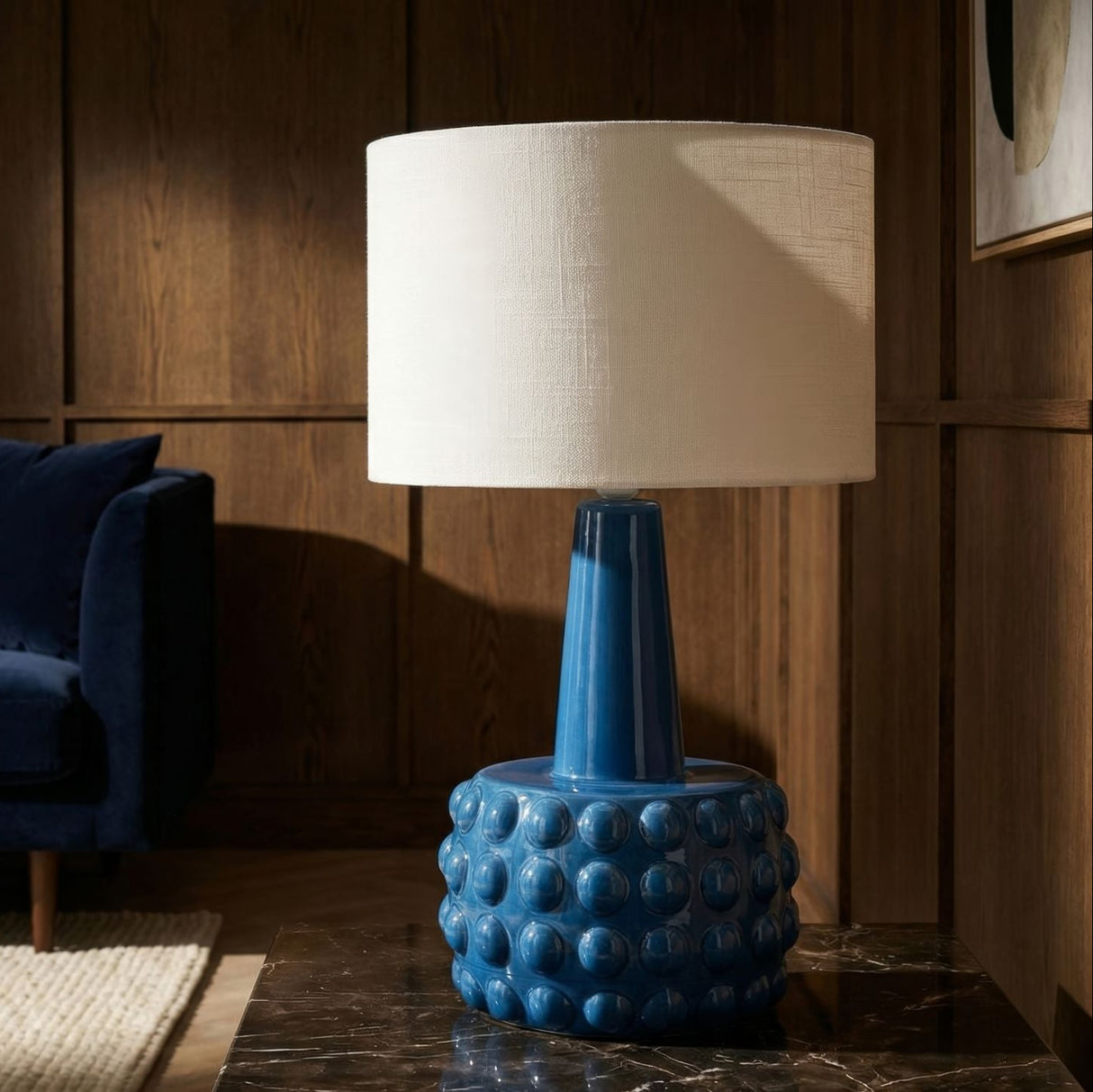 LAMPADA DA TAVOLO GRESS BLU - FERRETTI