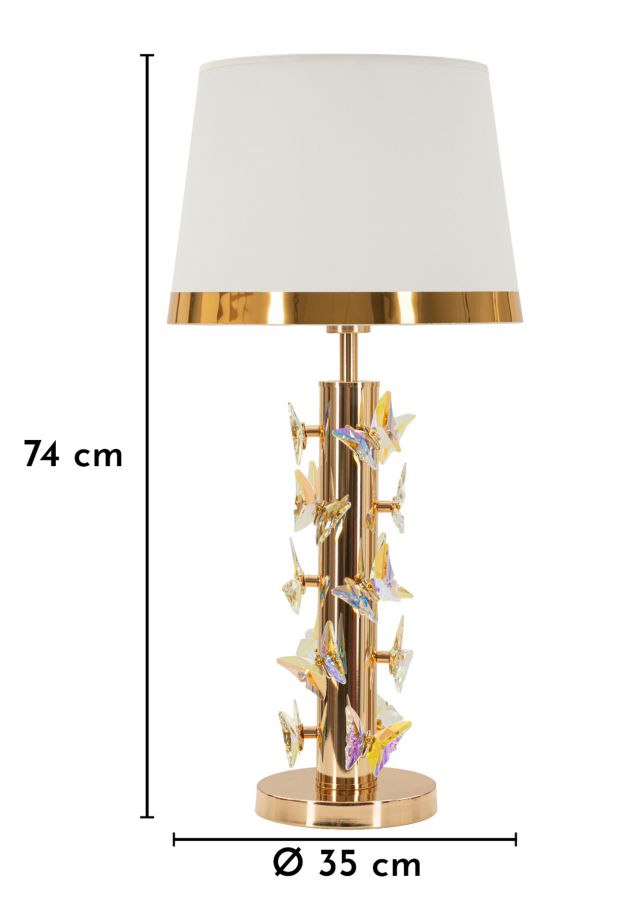 LAMPADA DA TAVOLO GOLD BUTTERFLY - FERRETTI