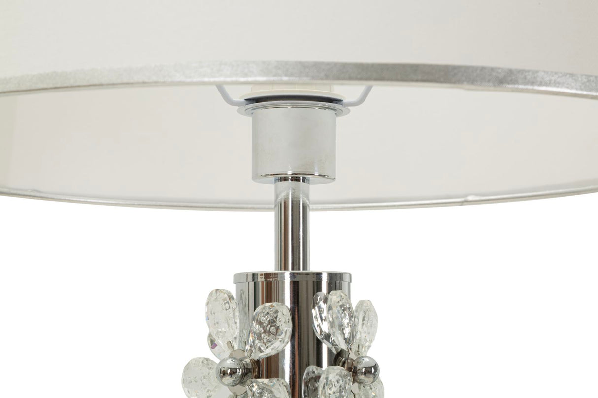 LAMPADA DA TERRA SILVER FLOWER - FERRETTI