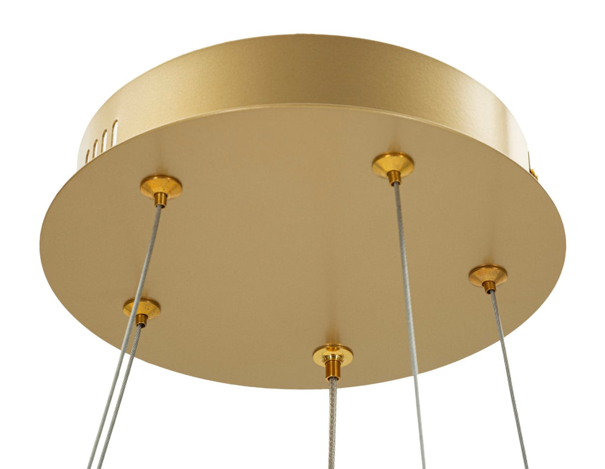 LAMPADARIO LED GLOVY GOLD (LUCE CON 3 TEMPERATURE DI COLORE) - FERRETTI