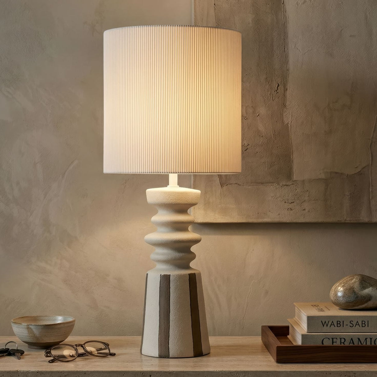 LAMPADA DA TAVOLO TRIBAL CM Ø 26,5X67 - FERRETTI