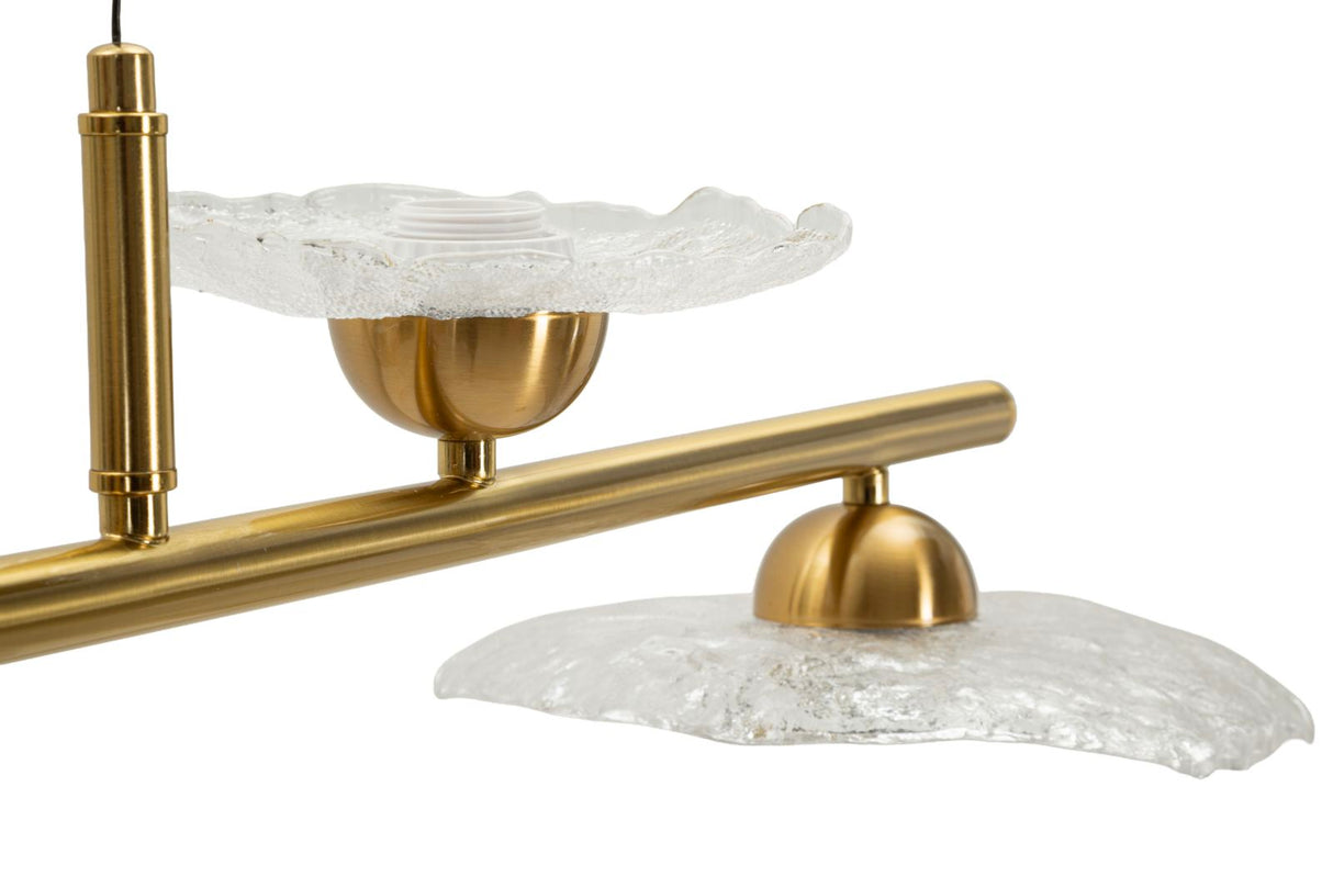 LAMPADARIO EMILY 5 LUCI VETRO TRASPARENTE - FERRETTI