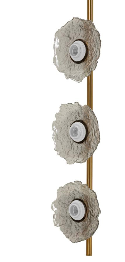 LAMPADARIO EMILY VERTICALE VETRO GRIGIO - FERRETTI
