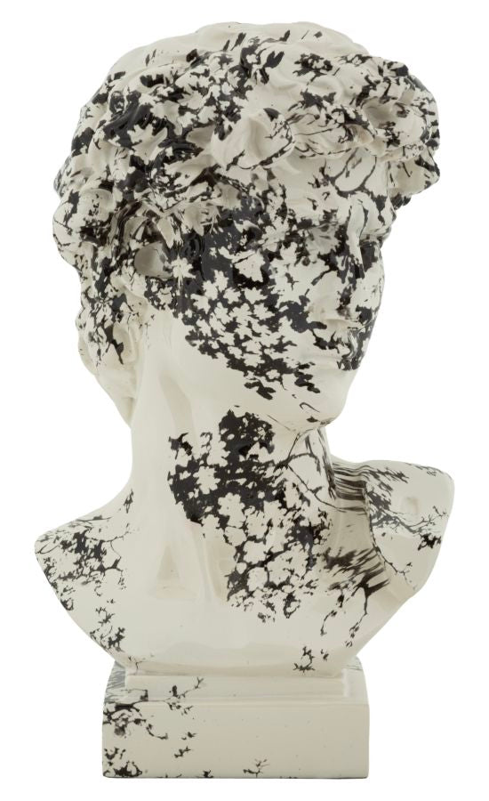 Scultura A Foma Di Testa Stile Orientale Cm 18X16X30