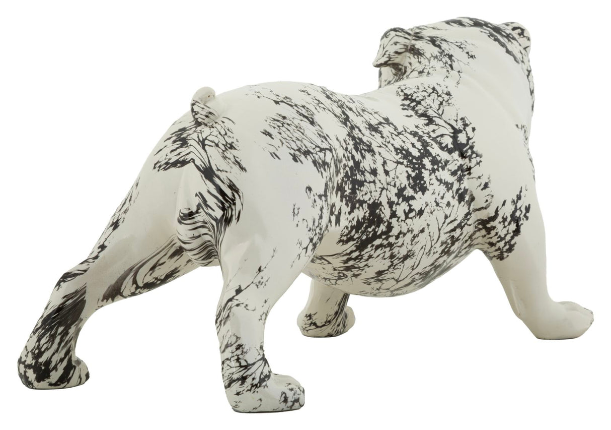 Scultura A Forma Di Cane Bulldog Stile Orientale - Ferretti