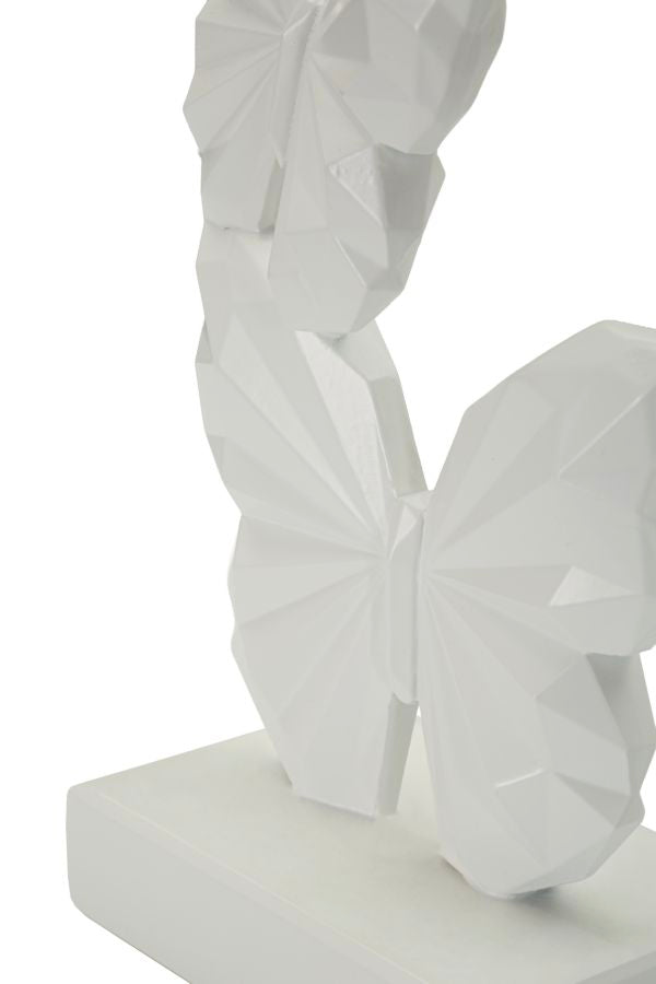 Scultura Decorativa Farfalle Minimal Cm 12X6X26