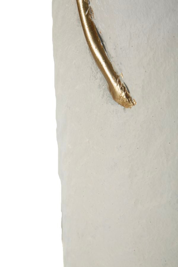 Vaso Moderno Con Bordo A Foglie - Ferretti