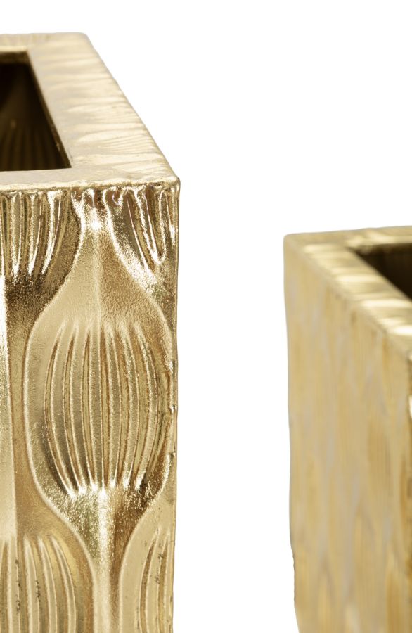 Set Di 2 Portavasi Glam Con Petali - Ferretti