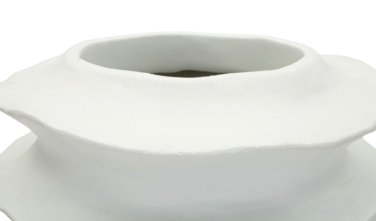 Vaso Moderno Con Motivo A Fasce Ondulate Ø 29X49cm - Ferretti