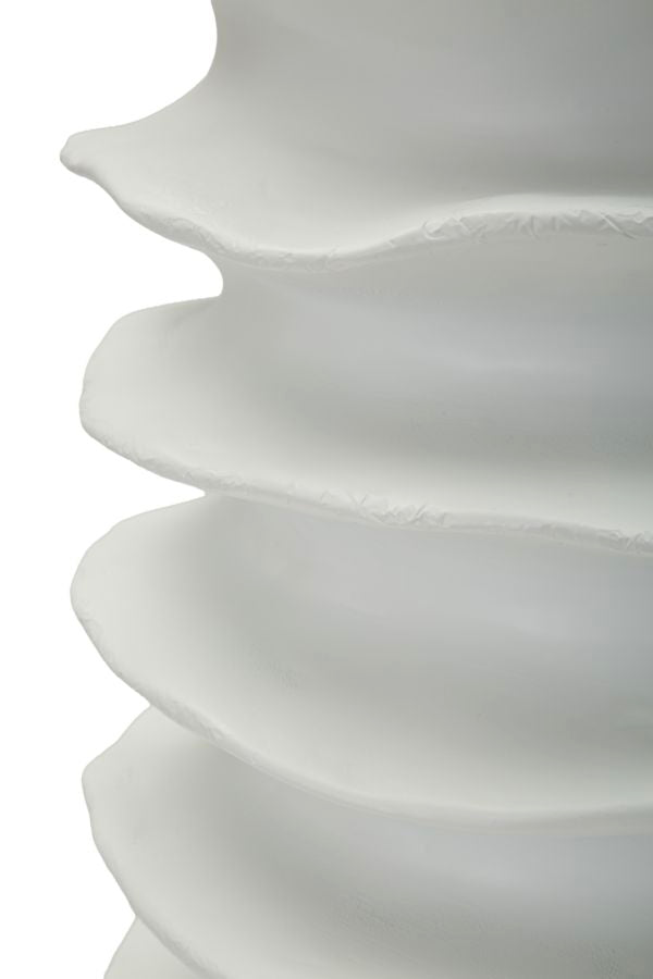 Vaso Moderno Con Motivo A Fasce Ondulate Ø 29X49cm - Ferretti