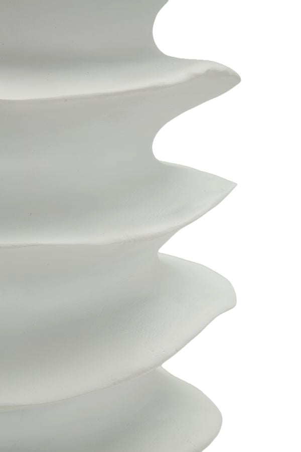 Vaso Moderno Con Motivo A Fasce Ondulate Ø 25,5X37cm - Ferretti