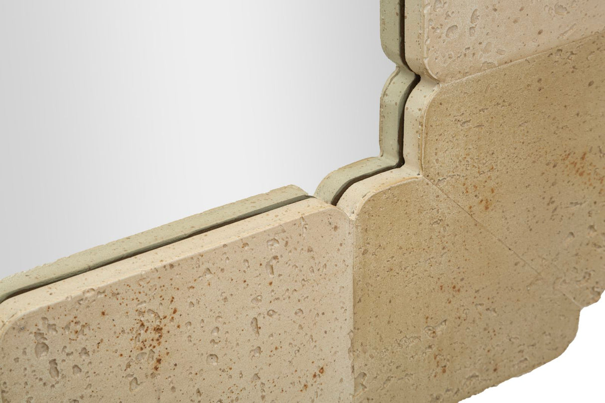 Specchio Da Parete Quadrato Stile Naturale 90X2,5X90cm - Ferretti