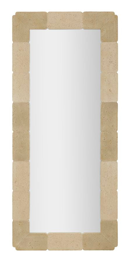 Specchio Da Parete Rettangolare Stile Naturale Cm 70X3X160 (Temperato Mis. Int. Ø Cm 47X97)