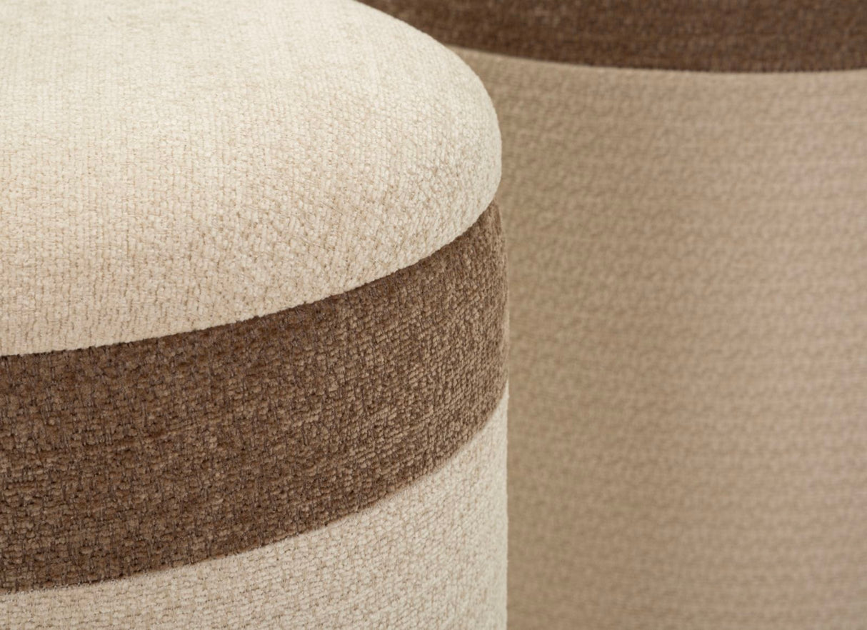 Set Di 3 Pouf Contenitore Stile Nordico - Ferretti