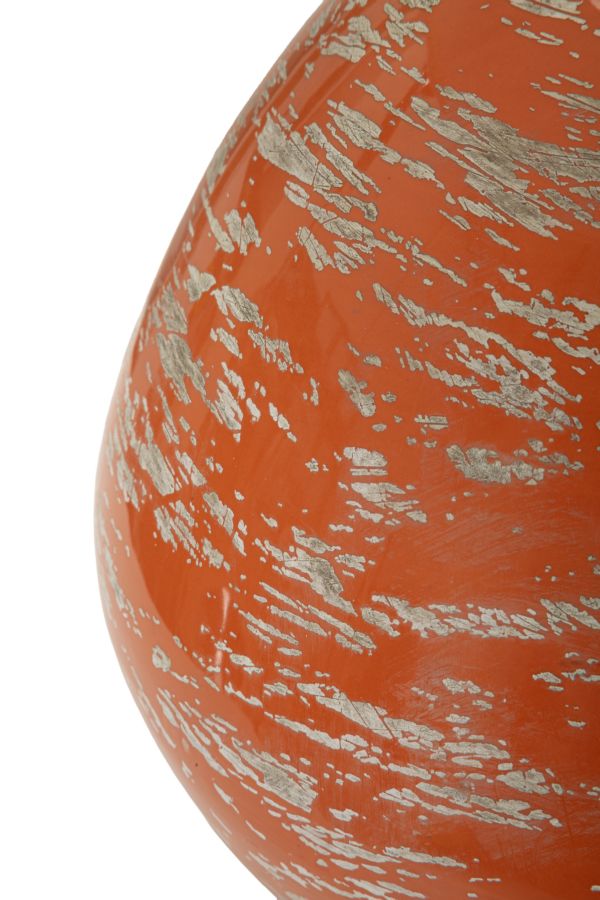 Lampada Da Tavolo Arancione Stile Contemporaneo 30X49cm - Ferretti