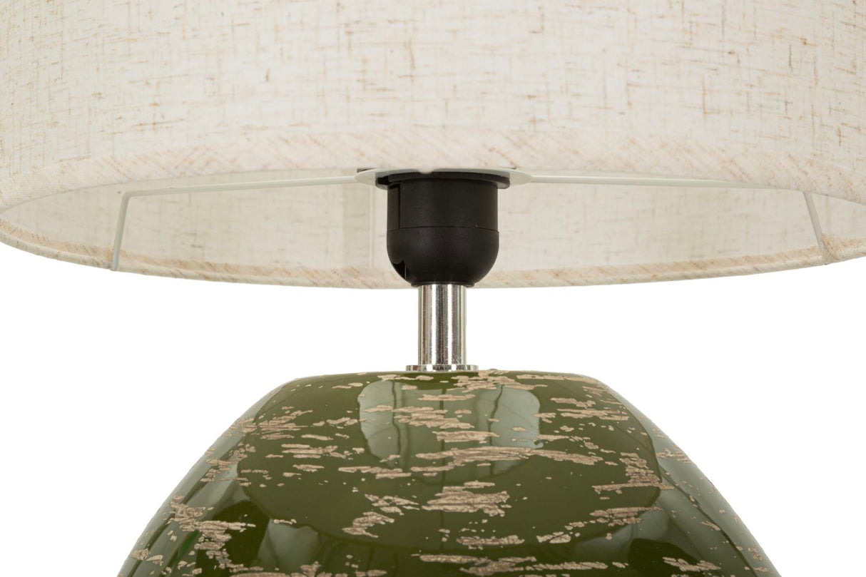 Lampada Da Tavolo Verde Stile Contemporaneo 30X49cm - Ferretti