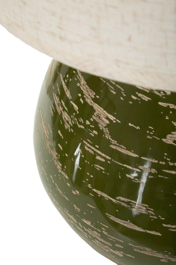 Lampada Da Tavolo Verde Stile Contemporaneo 30X49cm - Ferretti