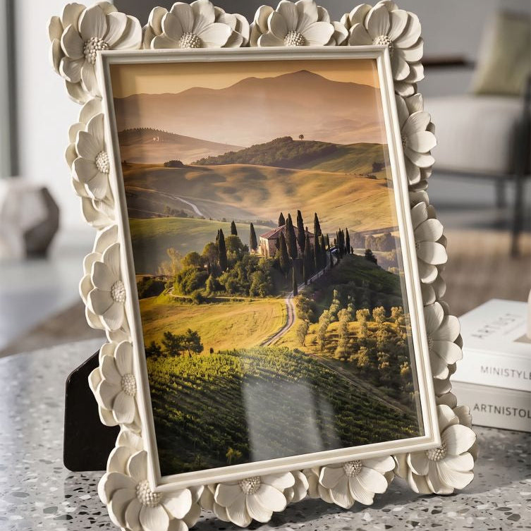 Cornice Floreale Shabby Chic 27,2X2X32cm - Ferretti