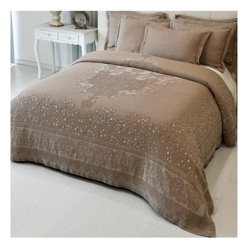 Copriletto Jacquard ARABESCO by Botticelli – Eleganza e Raffinatezza