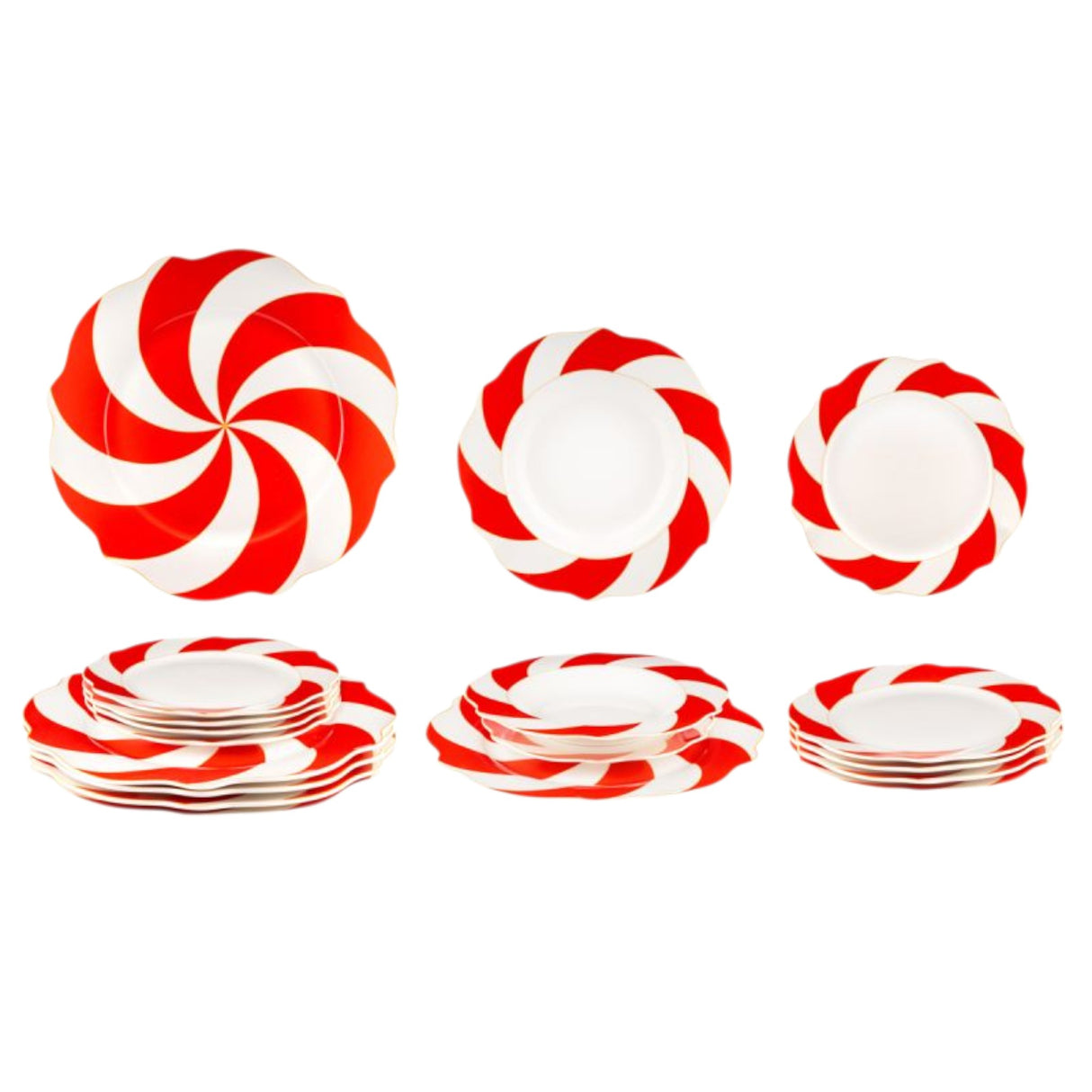 Servizio Piatti x6 Persone LOLLY TWIST - Gusto Casa