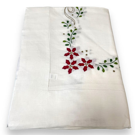 Servizio STELLA NATALE X12 in puro lino by Serendipity