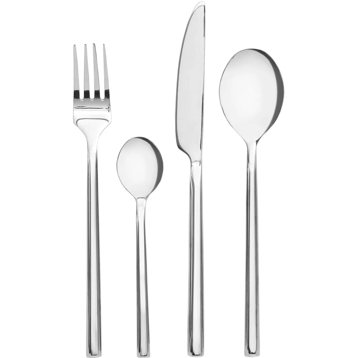 Servizio posate in acciaio inox Lucido 24 pezzi Dakotah Shiny by Gusto Casa