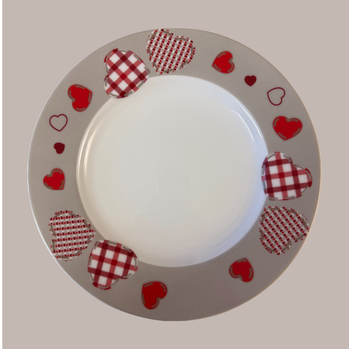 Servizio 2 POSTI + 1 insalatiera SCHOTTISH RED by Rosentable