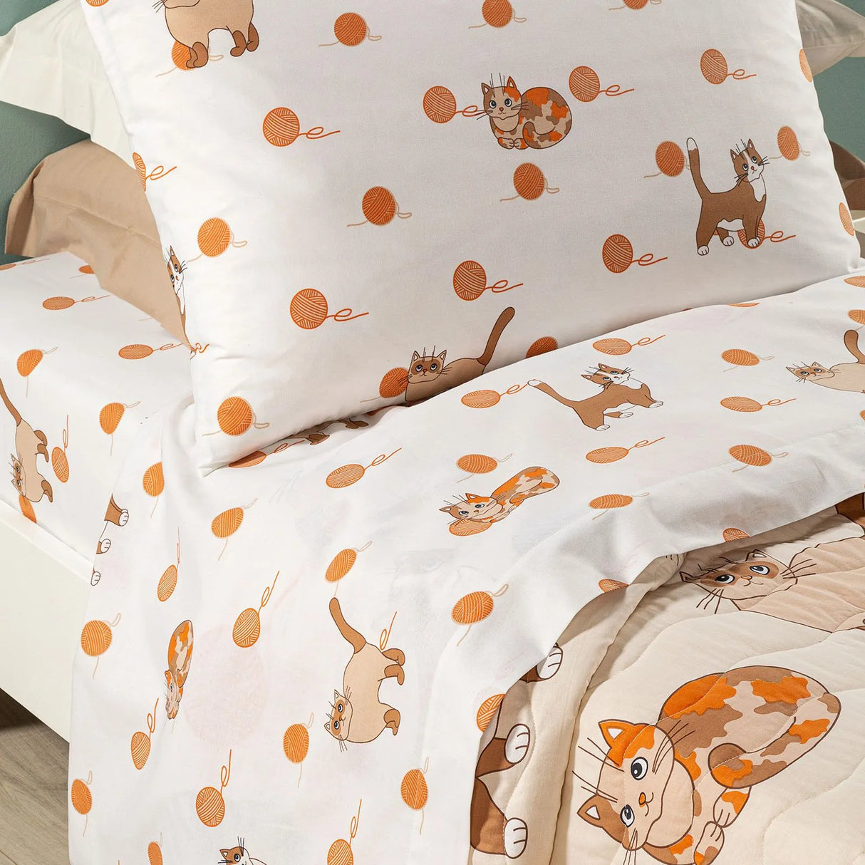 Completo Lenzuola GATTINI By Caleffi