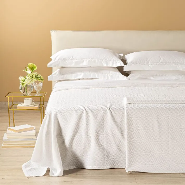 Copriletto Laguna Matrimoniale Bianco by Caleffi