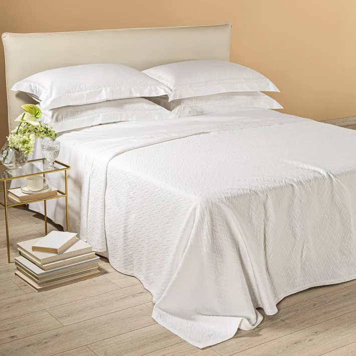 Copriletto Laguna Matrimoniale Bianco by Caleffi