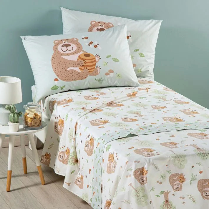 Completo Lenzuola Caleffi Boschetto Cotone – 100% cotone