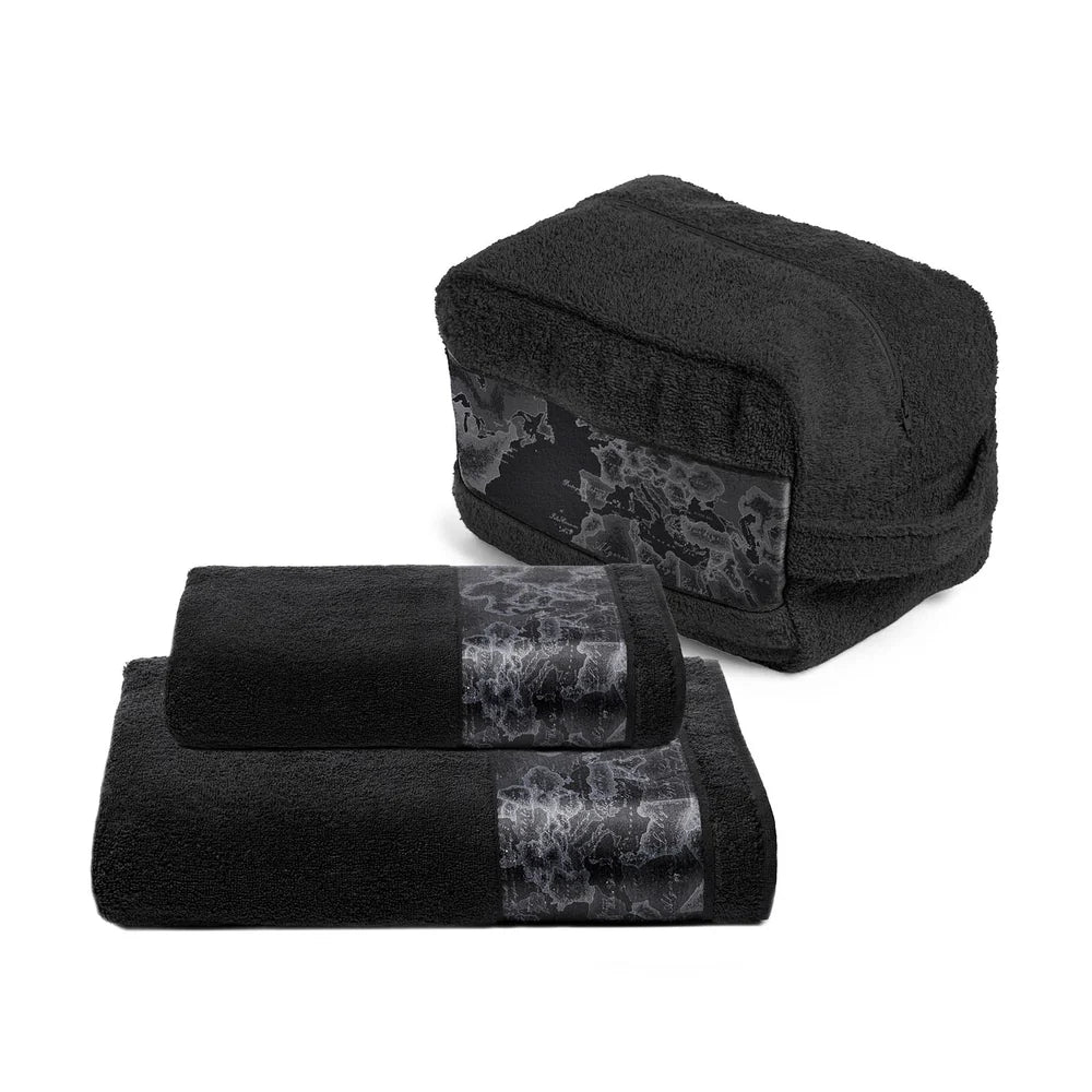Set Asciugamano Viso e Ospite + Beauty In Cotone Geo 1A Classe - Alviero Martini