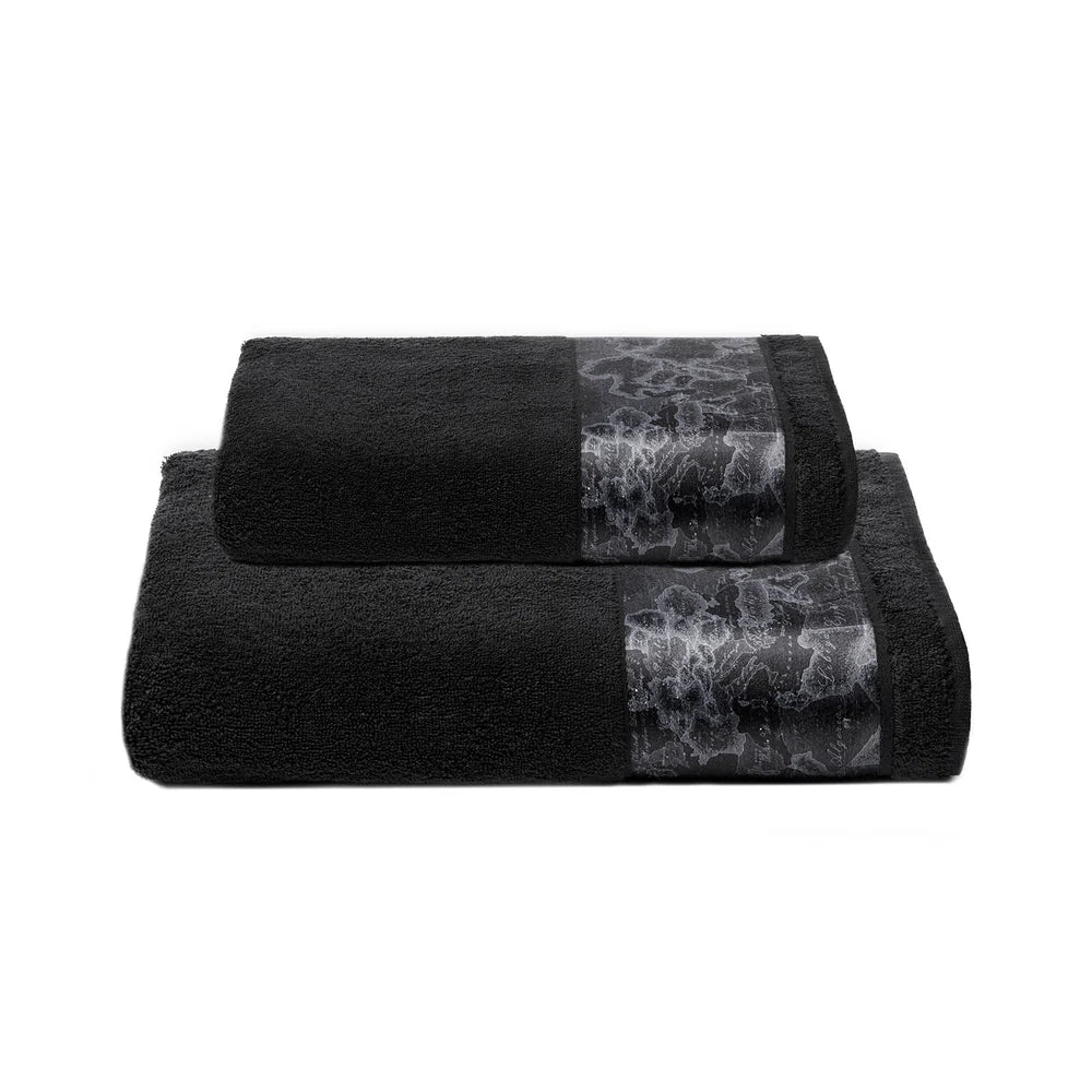 Set Asciugamano Viso e Ospite + Beauty In Cotone Geo 1A Classe - Alviero Martini
