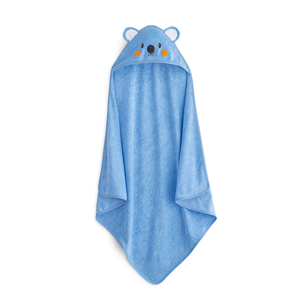 Telo poncho 75X75 cm Koala Azzurro in Cotone - Caleffi