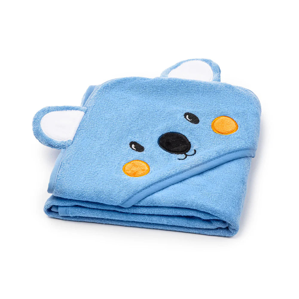 Telo poncho 75X75 cm Koala Azzurro in Cotone - Caleffi