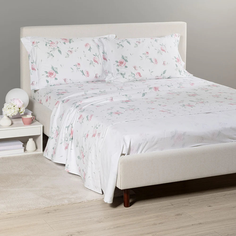 Completo Lenzuola Rosa in Flanella – Caleffi