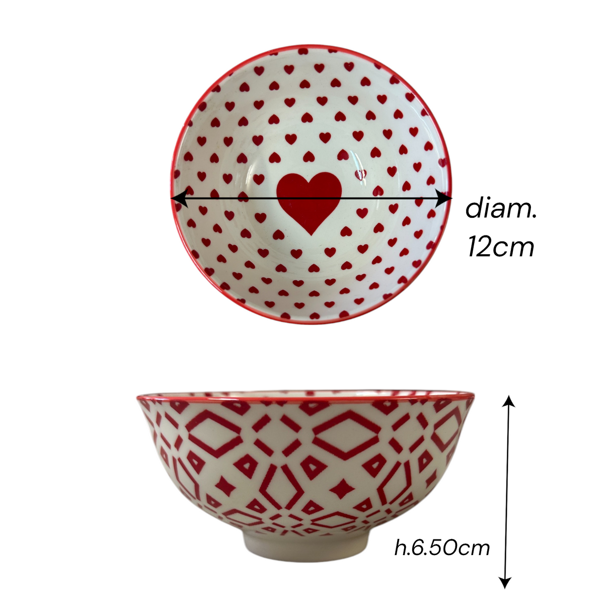 Ciotola CUORE 12X6.5 cm by Master Casa